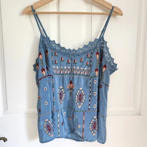 NWT Sundance Serenity Forever Embroidered Tank - Picture 2 of 11